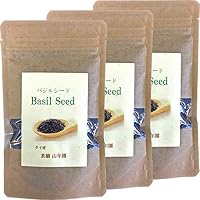 Amazon.co.jp: Basil Seeds, 4.3 oz (125 g) x 6 Packets, Super Food