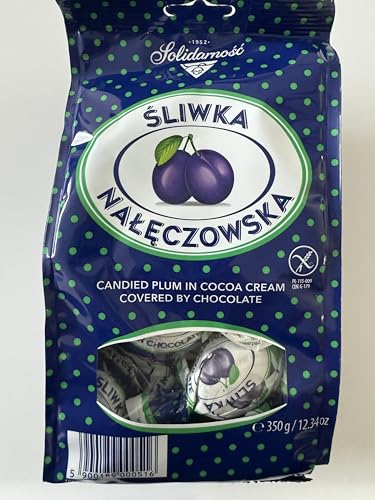 Solidarnosc, Sliwka w Czekoladzie Whole Plum In Dark Choc (1.500 Lbs)