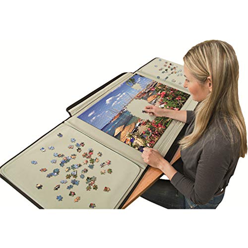 Jumbo, Puzzle Mates, Portapuzzle - Standard 1,500 Piece Jigsaw Storage Board Case, Jigsaw Puzzle Accessories, Puzzle Storage