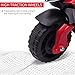Aosom 6V Electric Motorcycle for Kids, Dirt Bike, Battery-Powered Ride-On Toy Off-Road Street Bike with Pedal, Headlights, and Training Wheels, Red