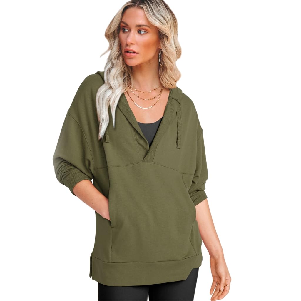 Bluzy z kapturem dla kobiet, damskie bluzy z kapturem bluzy ze sznurkiem kieszeń bluza z kapturem odzież wierzchnia prążkowana bluza z kapturem luźne topy z długim rękawem