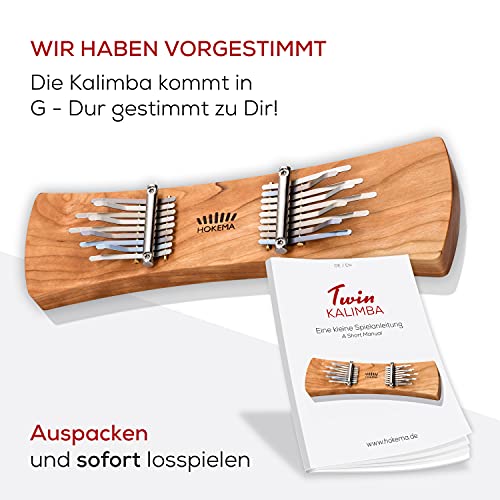 Hokema Kalimbas 111001 Hokema Twin Kalimba #TOP1