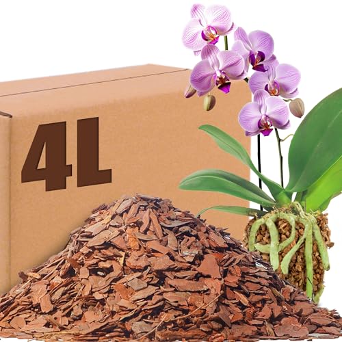 CHEOAR 4L Orchid Potting Mix Mulch For Garden ï¼ˆ8-15mmï