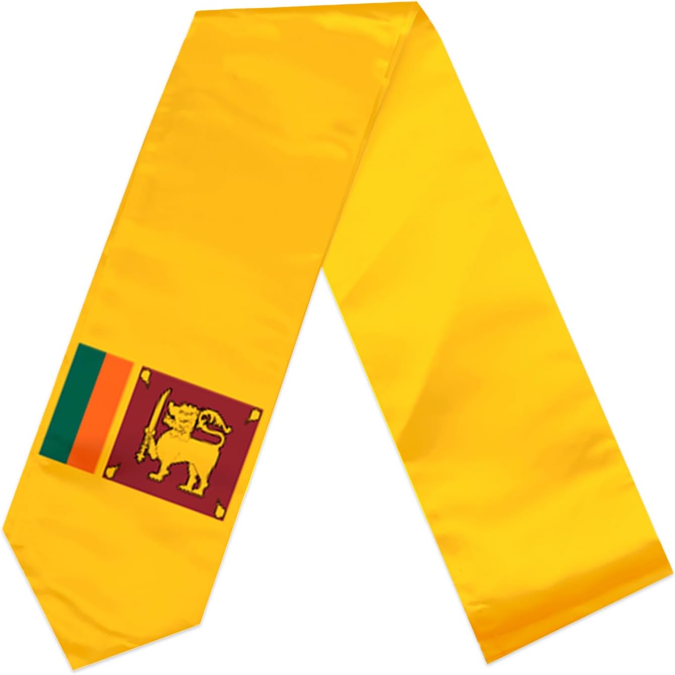 Flag Graduation Stole Sash, Flag Graduation Shawl Sash Stole Wraps Scarf For International Study Pride Women Men (Sri Lanka)