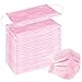 100 Pcs Disposable Earloop Face Masks Dental Surgical Hypoallergenic Breathability Comfort-Great for People with Allergies and The Flu (Pink)
