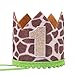Wild One Birthday Crown For Baby Kids - Wild One Crown 1st Birthday Crown,Wild/Wood One Themed One Birthday Party Supplies For Photo Booth Props,Best Safari/Jungle 1st Birthday Party Decorations For Baby