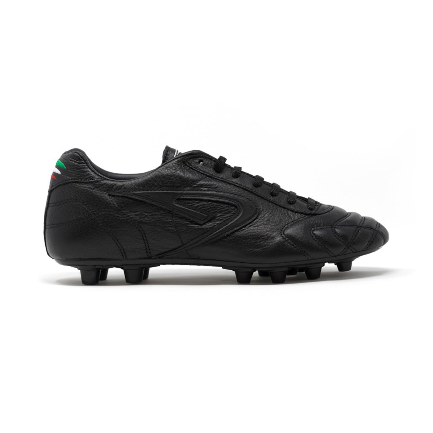 Scatto all Black - Scarpe da Calcio in Pelle Naturale di Vitello - Nero