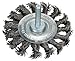 Produktbild Bosch 1x PRO Steel Longlife Scheibenbürste, gezopfter Draht für 6mm-Zylinderschaft und Bohrer (Ø 75 mm, Professional Zubehör Bohrmaschine/Schrauber)