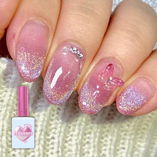 Esmalte de gel holográfico magnético para uñas 15ml miniatura 1