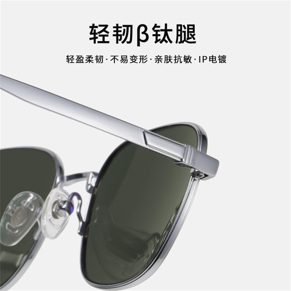 Stylowe okulary przeciwsłoneczne z metalową kwadratową oprawką i polaryzacją anty-UV dla mężczyzn – okulary przeciwsłoneczne do jazdy i podróżowania na świeżym powietrzu