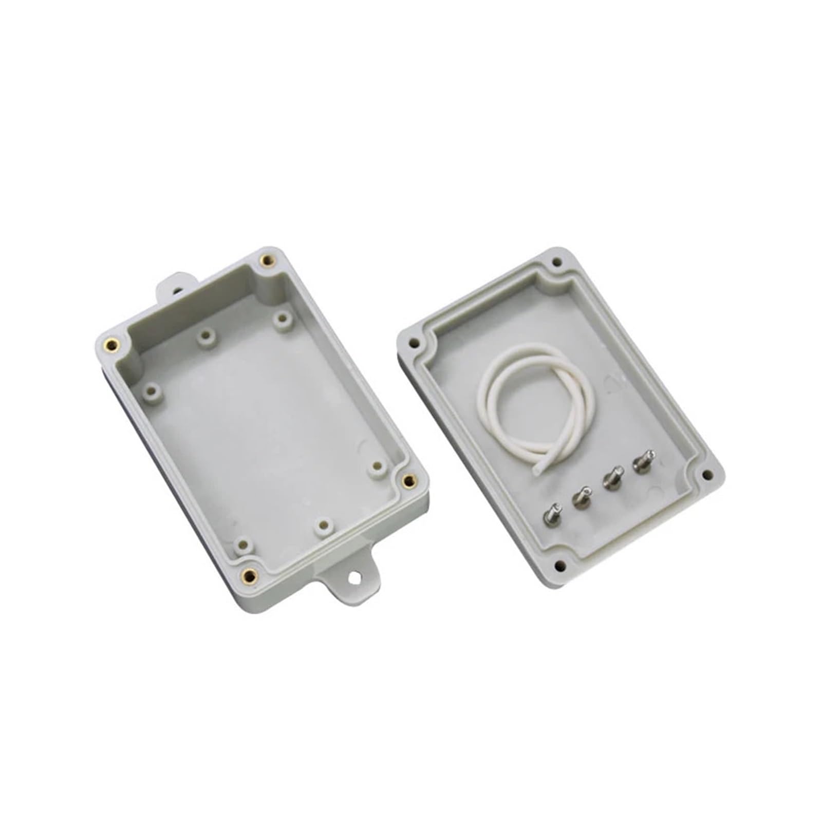 Abzweigdose IP67 Transparentes Kunststoffgehäuse for elektronische Projekte, Außeninstrumente, elektrische Projektbox, Anschlussgehäuse(263-185-95with Ears)