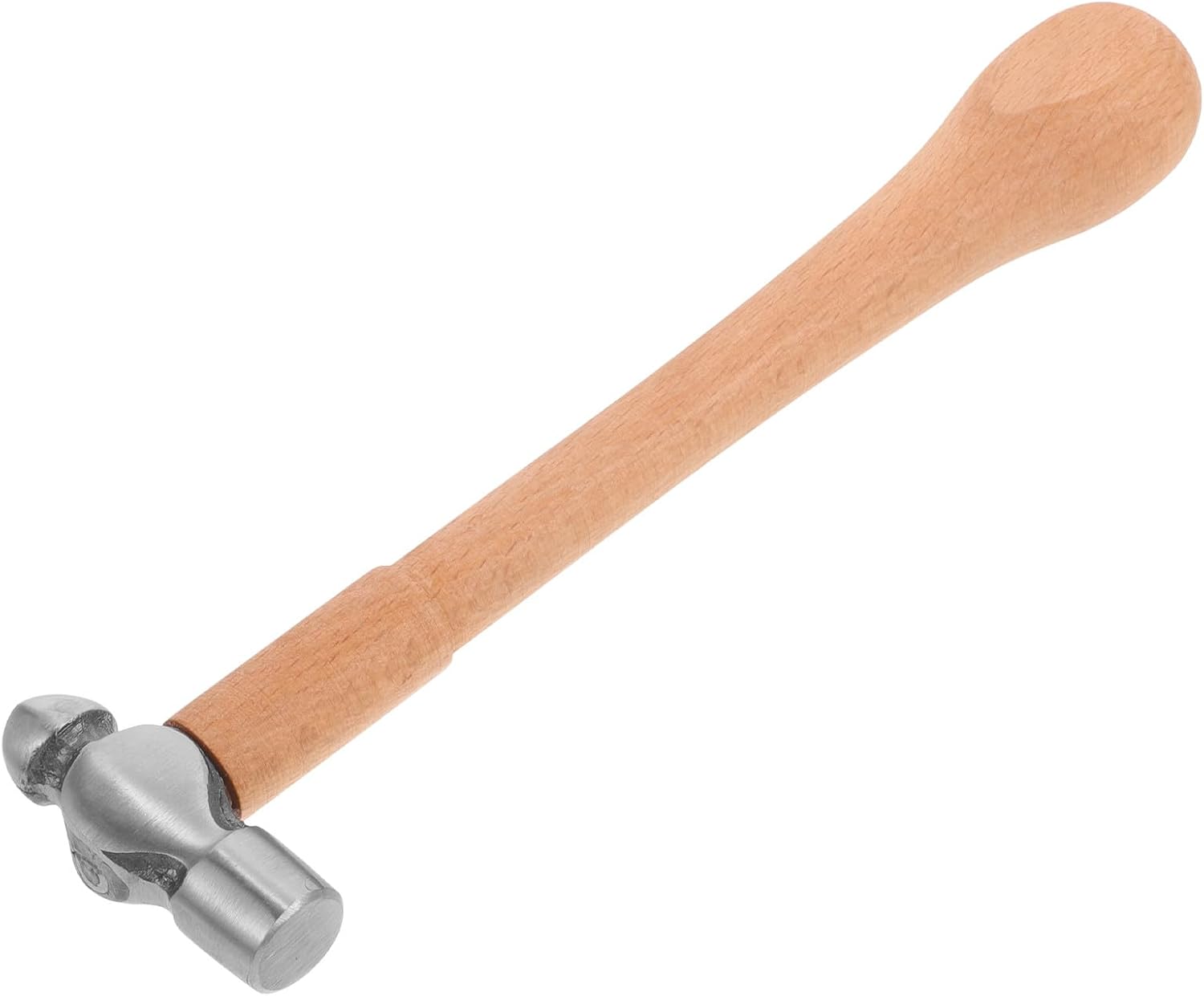 Gogogmee Mini Round Head Jewelry Hammer 4Oz with Wood Handle, Portable Metal Stamping and Polishing Tool for Crafting and Jewelry Making