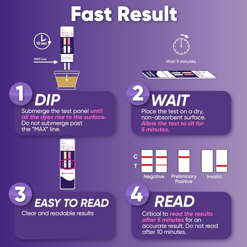 Prime Screen THC & Nicotine (Cotinine) Combo Test Kit-Detects THC (Weed) and Nicotine Metabolite Cotinine (COT) for Vaping, Smoking, and Tobacco Use [10 Pack] - Thumbnail 3