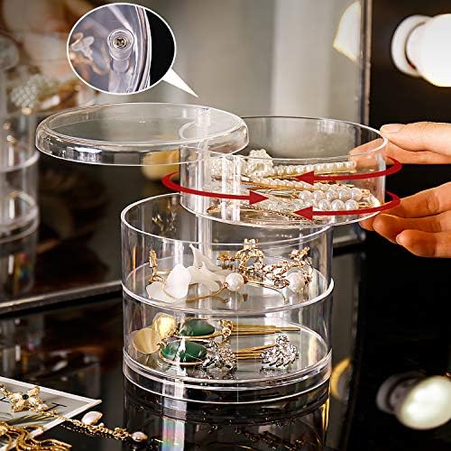 Stackable Storage Hair Accessories Organizer Jewellery Trays Clear Accessories Containers