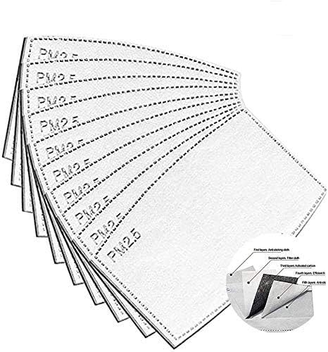 50pcs PM2.5 Activated Carbon Filter Activated Carbon Filters Meltblown Non-Woven Cloth 5 Layers Filters(Fast delivery, US Warehouse delivery)