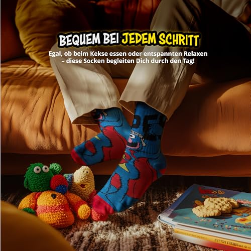 Bunte Socken United Labels 5 Paar Sesamstraße Socken für Herren