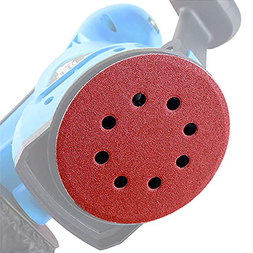 5 Inch 8 Hole Sanding Discs, Hook and Loop Sanding Discs 60PCS 60/120/150/240/320/400 Grit Sandpaper Assortment for Random Orbital Sander