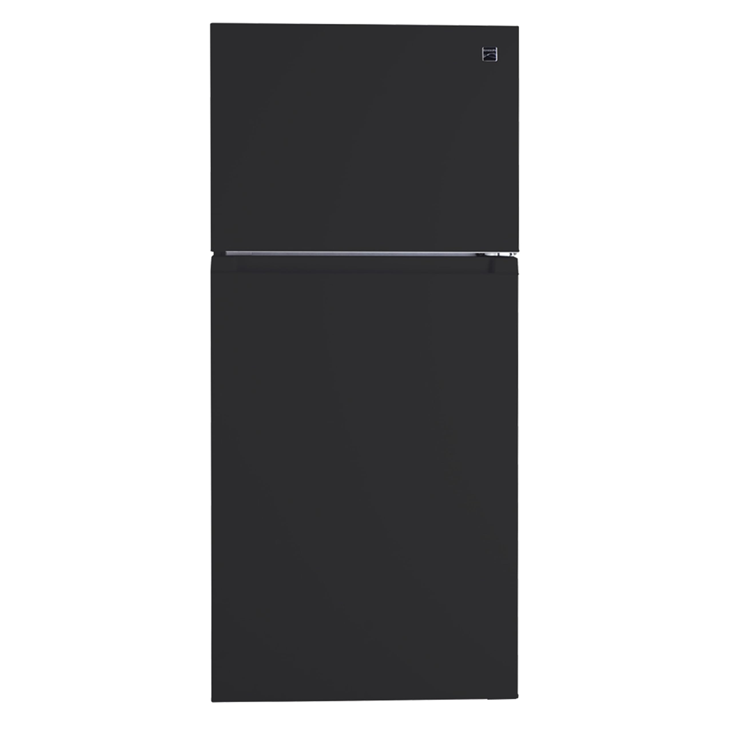 Kenmore 30" Top Mount Refrigerator with Freezer - Adjustable Shelving, Humidity-Controlled Crispers, Ice Maker, LED Lighting, ENERGY STAR Certified, 18.1 cu. ft. Capacity - Black