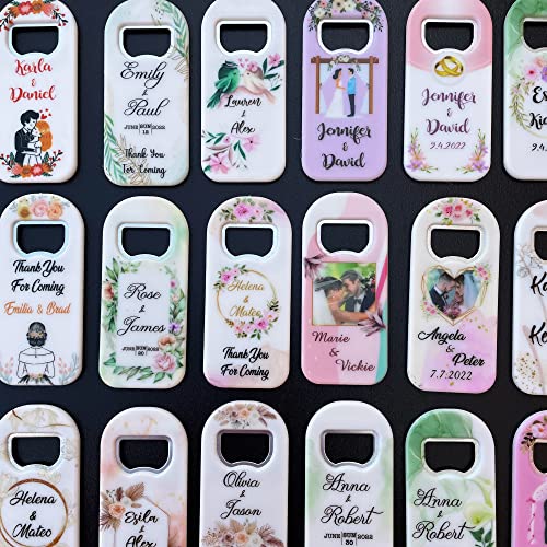 Personalized Wedding Magnets (Set Of 50), Custom Save The Date Magnets, Personalized Refrigerator Magnets #TOP2