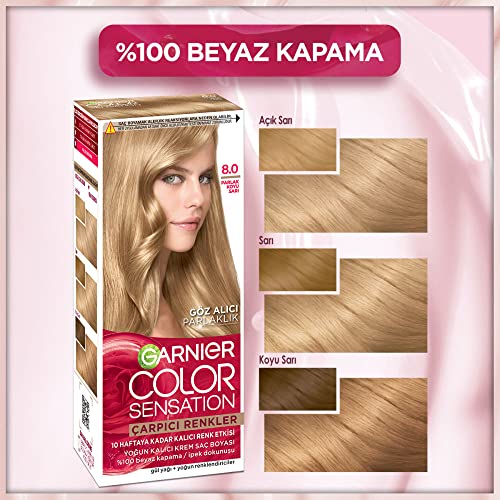 Garnier Çarpıcı Renkler Saç Boyası 8 Parlak Koyu Sarı