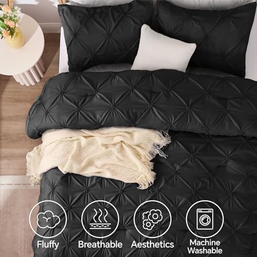 Image of BEDELITE Twin Comforter Set Black,Lightweight & Soft Comforter