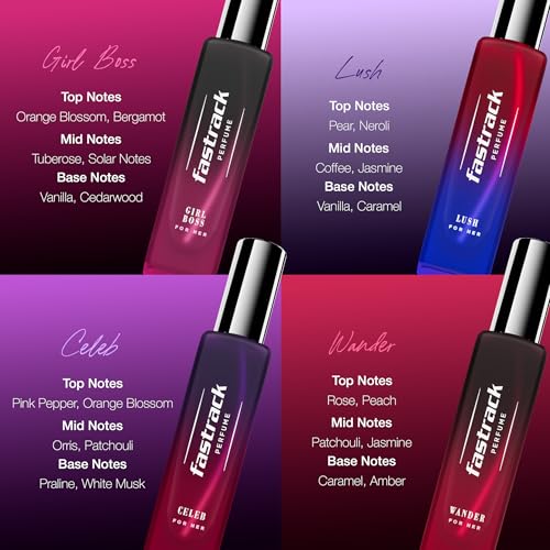 Image of Fastrack Perfume Gift Set for Women | 4 X20 ml Perfumes | Floral & Fruity Perfumes | Best gift pack for women |IFRA certified