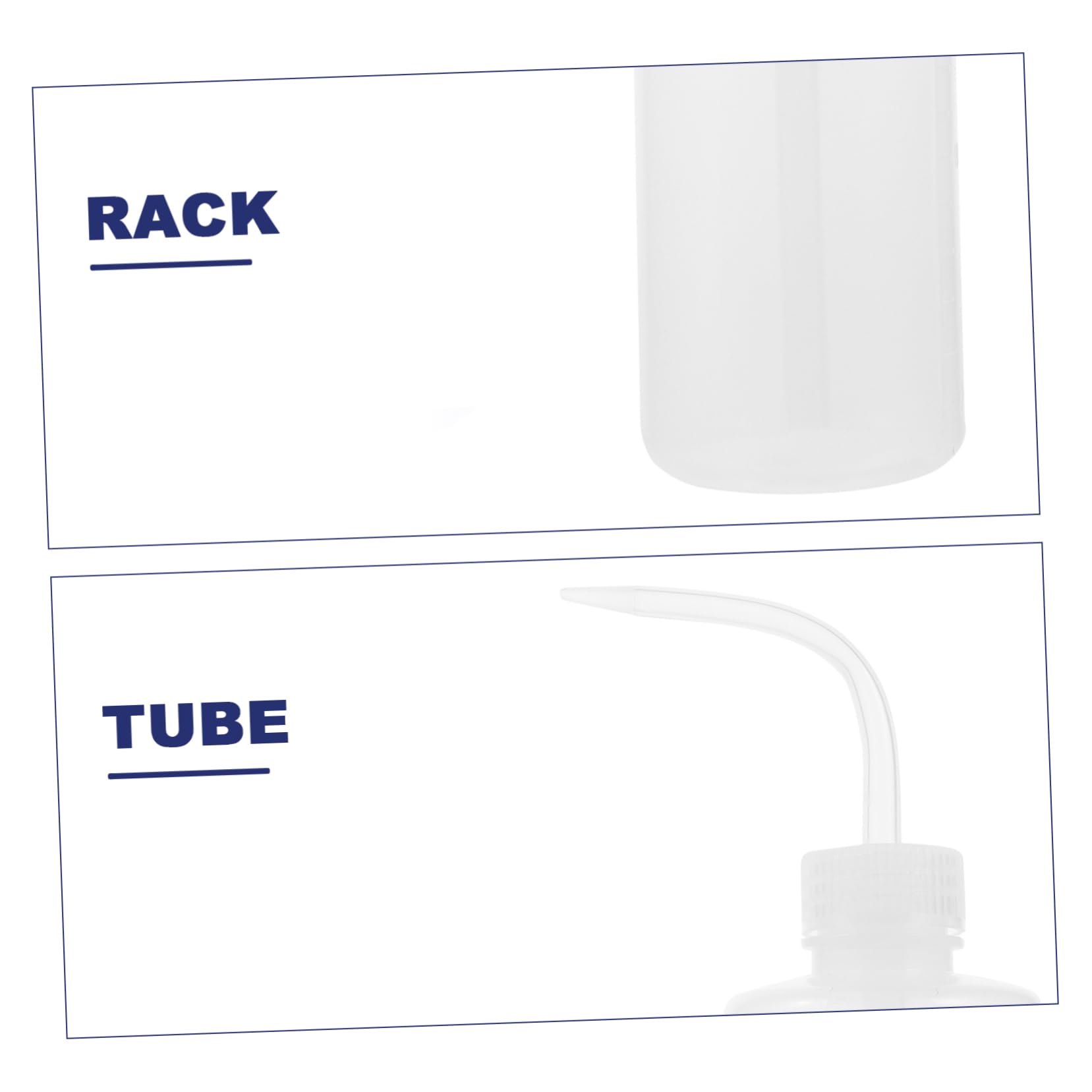 KICHOUSE 1pc Plastic Washing Bottle Empty Squeeze Bottle for Hairdressing Refillable Graduated with Scale