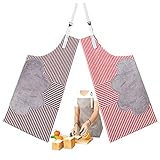 delantal con volantes [Hpingd-Sales]Materiales de alta calidad: el delantal de cocina está hecho de tela Oxford de alta calidad y forro polar de coral. La superficie está cubierta con un revestimiento de PVC impermeable y resistente al aceite.