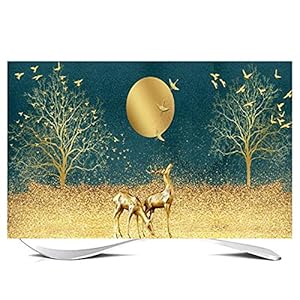 Huis 80in Indoor TV Dust Cover, Cover Type TV Screen Protector Voor Lcd Led Decoratie Televisie Set Cover Waterdichte…