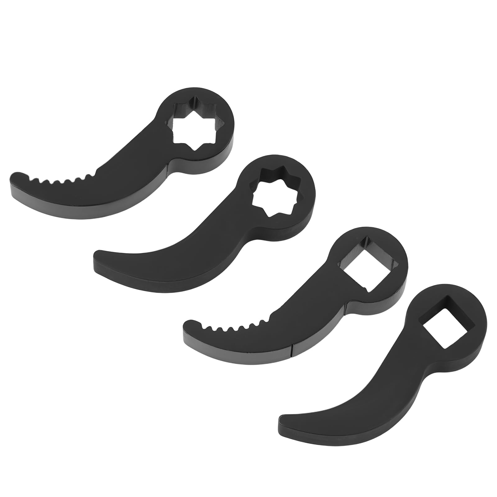 AS Axis Spindleon 4Pcs 1/2 Inch Pry Bar Wrench Adaptors for Mechanical Repair Car Maintenance Pipe Fitting 74x26mm