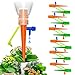 VINTONEY Irrigatori a Goccia Set 12 Pezzi Dispositivi d'Irrigazione Piante Automatico con Valvola Gocciolatore Sistema Irrigazione Regolabile per Piante Fiori e Bonsai Domestici Soluzione per Vacanze