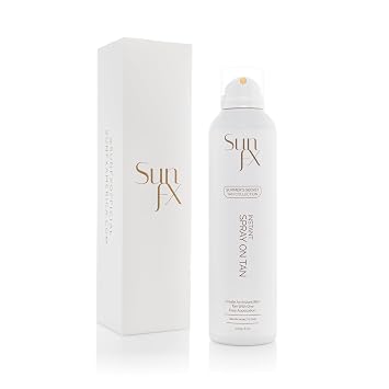 SunFX Summers Secret Instant Self-Tanning Spray Medium-Dark, 8oz | Streak-Free, Fast-Drying, Long-Lasting Self Tanner for a Natural Bronzed Glow