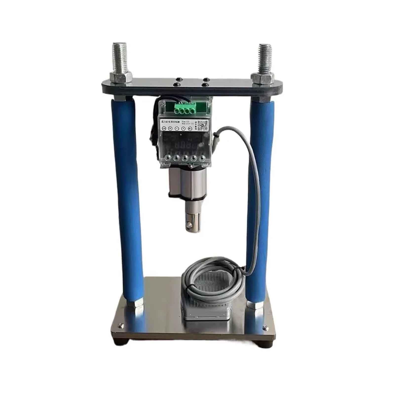 Toplionace Prensa Eléctrica Silenciosa Prensa Hidráulica Universal de Escritorio Altura Ajustable 30 Mm Carrera 5 Mm/S 8000 N