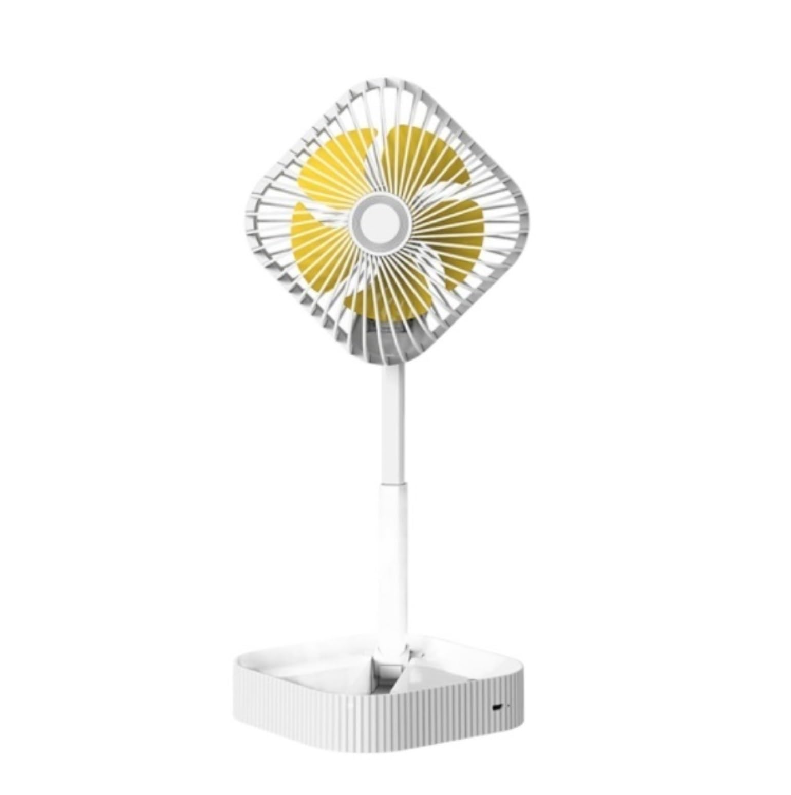 Ventilateur de poche pliable 3 vitesses blanc rechargeable par USB