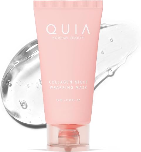 QUIA Collagen Overnight Wrapping Mask - Firmer, Smoother, More Rested Skin | Wake Up to Plumper, Bouncier, Well-Rested Skin- No 10-Step Routine Needed