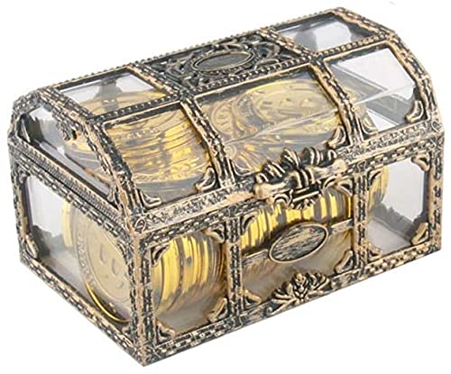TBEONE Transparente Kunststoff-Schatztruhe für Sammlerstücke, Kristallschmuck, Kosmetik, Parfüm, Organizer Cover