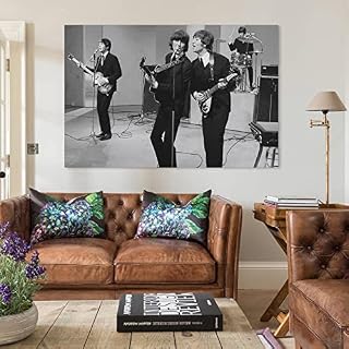 The Beatles Singing Poster d’art en noir et blanc Poster décoratif sur toile Poster mural et art Image Print Modern… - Les Beatles, Paul McCartney, John Lennon, RIngo Starr, George Harrison The Beatles Singing Poster d'art en noir et blanc Poster décoratif sur toile Poster mural et art Image Print Modern… – Image 5