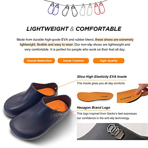 Stico NEC-06 Slip Resistant Clogs Chef Professional Work Shoes for Restaurant Hospital Nursing Garden4