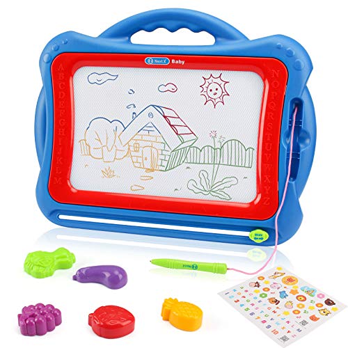 NextX Magnetic Drawing Board, Educational Writing and Learning Doodle Pad Creative Toy for Toddlers Boys Girls Age of 2, 3, 4, 5, 6 Year Old, Etch a Sketch - Thumbnail 5