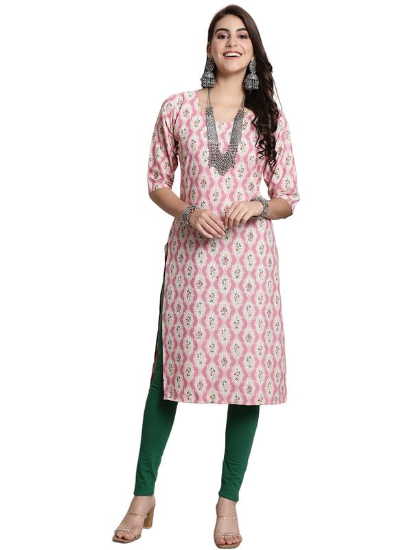 Image of 7Threads Kurti||Kurta for Women||Kurti for Women||Crepe Kurta||Kurti||Kurti Crepe for Women||Crepe Kurtis for Women||Kurtis for Women Kurtis for Women (Pack of 2)