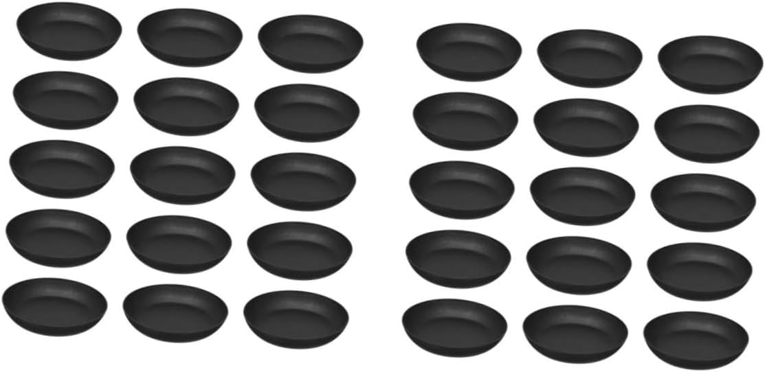 Kisangel 50pcs Heavy Duty Plant Trays Sturdy Drip Trays Saucers for Flower Pots Planter Bases