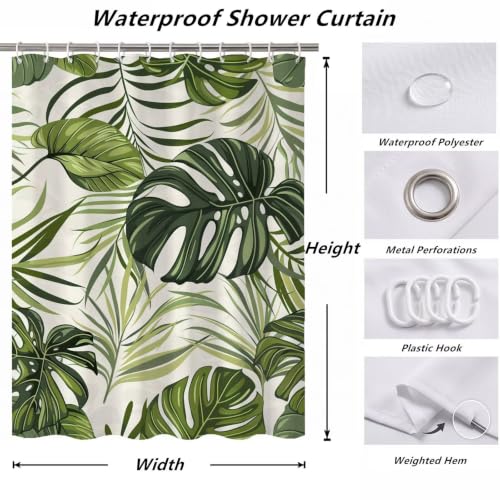 Rideau de douche 120x180cm en tissu polyester imperméable lavable ZO-913 - 7