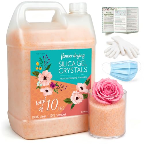 Gel de sílice para secar flores cristales desecantes de 10 libras reutilizables