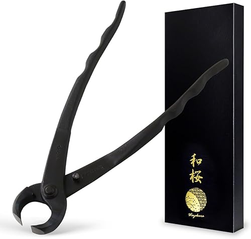 Miniatura 9 de Wazakura Hanafubuki - Divisor de tronco de árbol bonsái forjado a mano, fabricado en Japón, 8.25 pulgadas (8.268 in), cortador de ramas, herramienta