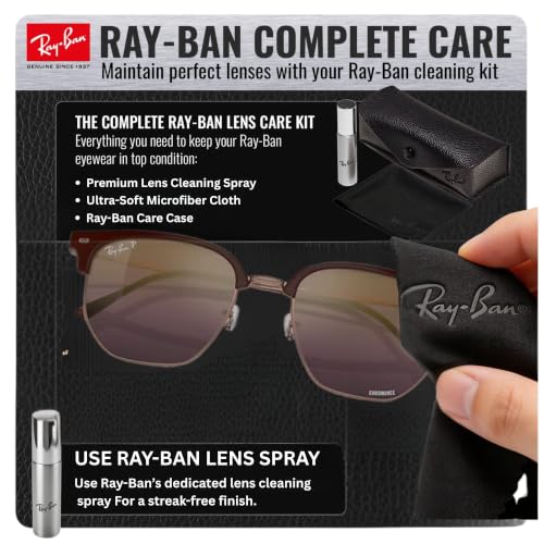 Image of Ray-Ban RB4416 NEW CLUBMASTER Squar Shape Sunglasses with Official Kit