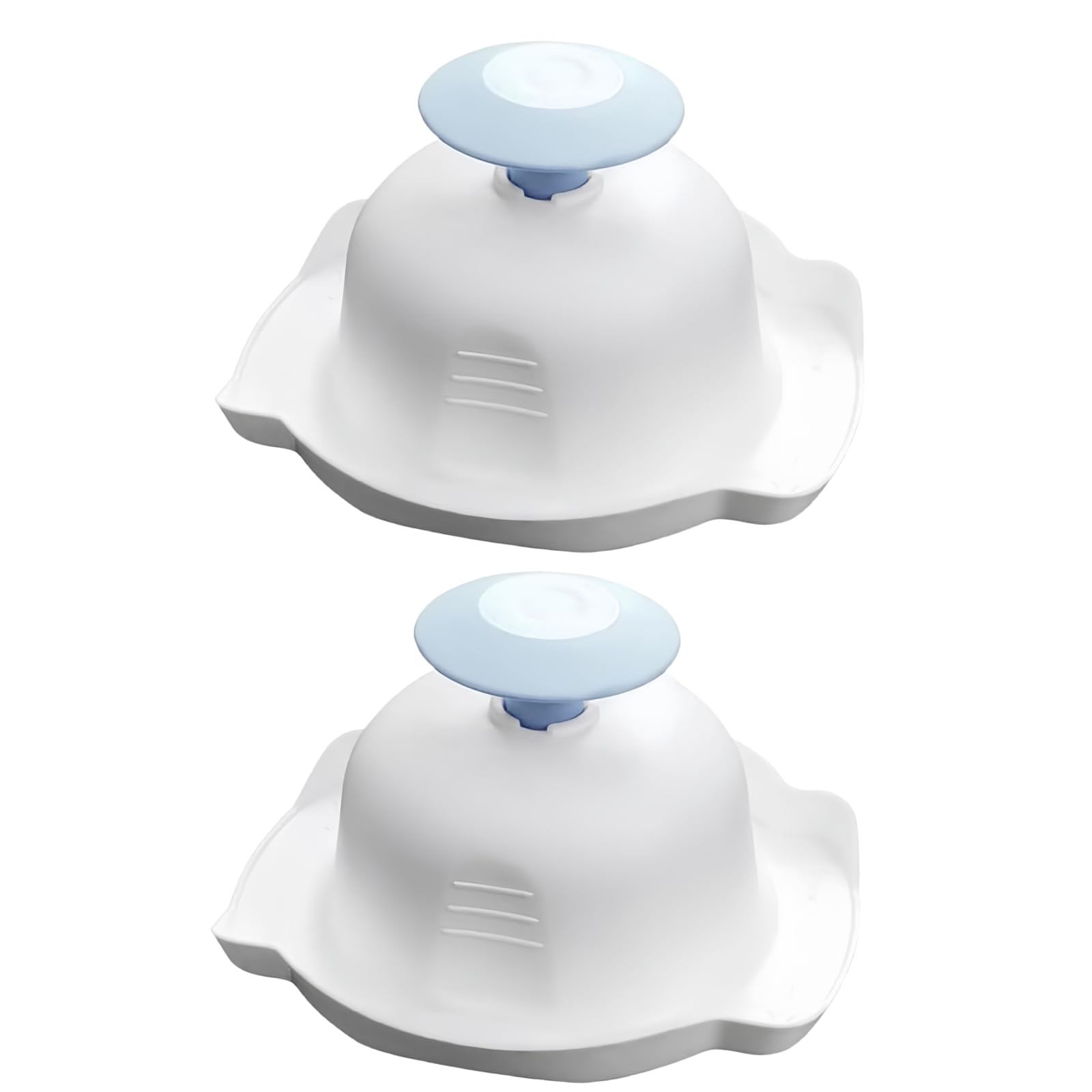 Muiltvoe 2Pcs Blue Food Safety Holder for Mandolin Slicer or Grater,Finger Anti-Cut Protectors for Vegetable Grater,Peelers and Slicers, Graters, Food Slicer Cutter Finger Guard for Mandoline Slicer