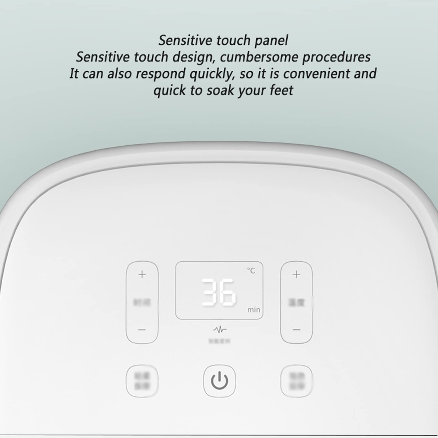 Masajeador de Baño de Spa para Pies con Calentamiento Rápido, 8 Rodillos de Masaje Motorizados para Baño de Pies con Calor, Control de Temperatura Digital Ajustable en el Tiempo, Remojo de Pies, Alivi