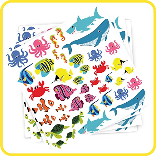 Ready 2 Learn Foam Stickers - Sea Life - Pack Of 168 - Self-Adhesive Stickers For Kids - 3D Puffy Ocean Stickers For Laptops, Party Favors And Crafts #TOP5