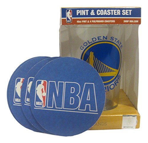 Golden State Warriors Pint and Coaster Set