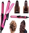 Glowhouse esi Straightener&Curler For Women,Curler&Straightener 2 In 1,Ceramic Coated Pink Colour Multiperpose Curl&Straight Hair Beuty Set. gallery image